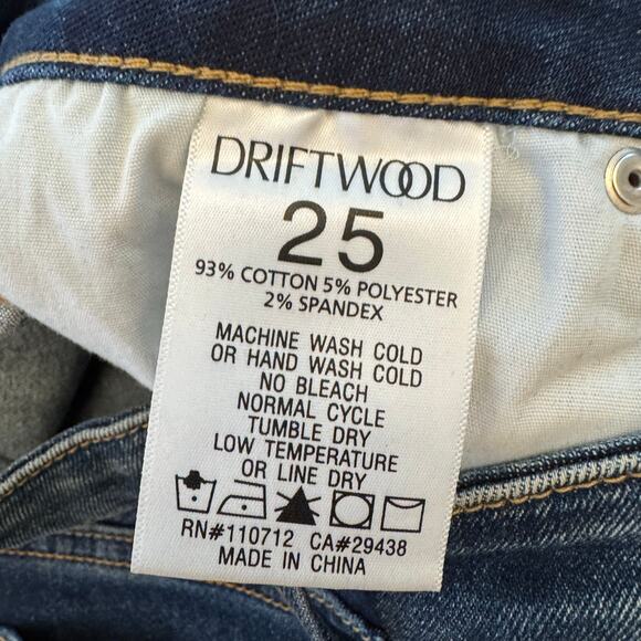 Driftwood Kelly High Rise Bootcut Leg Denim Jeans W25 L33 NWOT - Picture 7 of 13